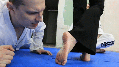 Karatekas are their Master's feet addicts Karatekas are their Master's feet addicts